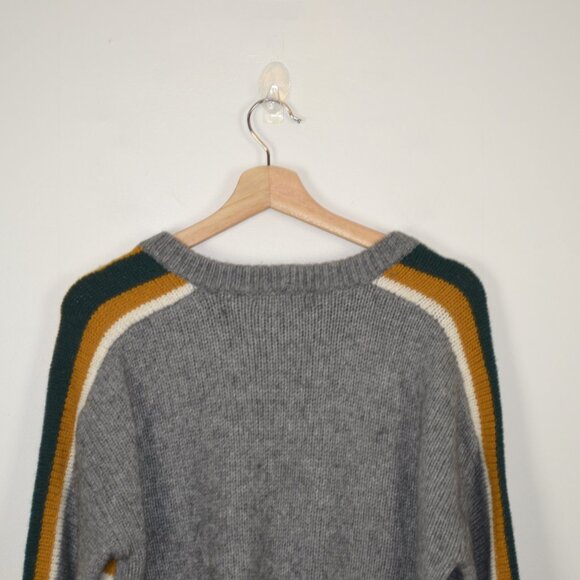 Madewell Wool Alpaca Blend Crewneck Pullover Sweater Womens M Long Sleeve Gray - Picture 6 of 9